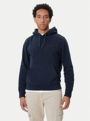 Mustang Bluza Bronson 1016966 Granatowy Regular Fit. Niebieskie bluzy bez kaptura męskie Mustang, m, z bawełny. Za 239.99 zł.