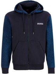 BOSS Orange Bluza w kolorze granatowym rozmiar: S. Niebieskie bluzy z kapturem męskie Boss Orange, s, z bawełny. Za 338.21 zł.