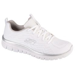 Trampki Skechers Get Connected 12615WSL, Biały, Kobiety. Białe trampki i tenisówki damskie Skechers, bez wzorów. Za 199.99 zł.