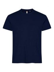 Clique Basic-T T-shirt męski dopasowany z bawełny. Niebieskie t-shirty męskie CLIQUE, l, bez wzorów, z bawełny, bez kołnierzyka. Za 82.69 zł.