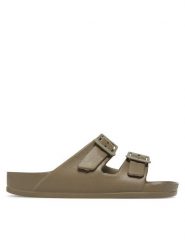 ONLY Shoes Klapki Onlcristy 15316868 Brązowy. Brązowe klapki damskie ONLY Shoes, bez wzorów, z tworzywa sztucznego, bez obcasa. Za 59.99 zł.