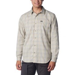 Męska koszulka turystyczna Columbia Silver Ridge Utility Lite Plaid z długim ręk. Niebieskie koszulki męskie z długim rękawem Columbia, l, z poliesteru. Za 359.00 zł.