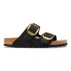 BIRKENSTOCK Arizona BB SYN Python Black Klapki damskie. Czarne klapki damskie Birkenstock, bez wzorów, z jeansu, bez obcasa. Za 469.99 zł.