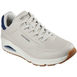 Buty sportowe męskie Skechers Uno Tailored Air. Szare buty sportowe na co dzień męskie Skechers, ze skóry ekologicznej, bez zapięcia. Za 590.00 zł.