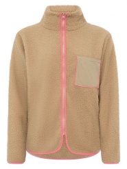 Zwillingsherz Kurtka polarowa "Classic" w kolorze beżowym rozmiar: S. Brązowe kurtki damskie Zwillingsherz, s, bez wzorów, z polaru, bez kaptura. Za 140.20 zł.