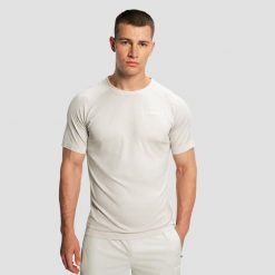 Koszulka męska do biegania luźna szara Pulse X. Szare t-shirty sportowe męskie GYMBEAM, m, z materiału, bez ramiączek, do biegania. Za 67.90 zł.