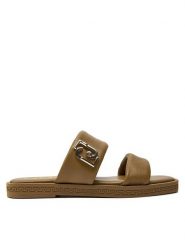Liu Jo Klapki Iman 01 SA4113 P0062 Beżowy. Brązowe klapki damskie Liu Jo, bez wzorów, ze skóry, bez obcasa. Za 379.99 zł.