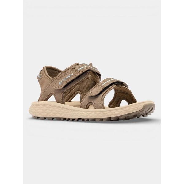 Sandały Damskie Columbia Konos Hiker 2-Strap. Brązowe obuwie trekkingowe damskie Columbia, bez wzorów, bez obcasa. Za 299.00 zł.