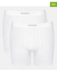 Sloggi Bokserki (2 pary) "Ever Ease" w kolorze białym rozmiar: XXL. Białe bokserki męskie Sloggi, bez wzorów. Za 105.63 zł.