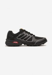 Czarno-Szare Buty Sportowe Sznurowane na Grubej Podeszwie Eriena. Czarne buty sportowe na co dzień męskie Born2be, z jeansu, bez zapięcia. Za 34.99 zł.