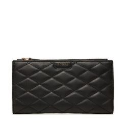 Portfel Guess. Czarne portfele damskie Guess, z aplikacjami. Za 239.99 zł.
