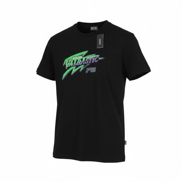 T-shirt męski Diesel T-diegos-b13 czarny, bawełniany, z okrągłym dekoltem. Czarne t-shirty męskie Diesel, m, bez wzorów, z bawełny, bez kołnierzyka. Za 248.99 zł.