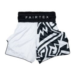 Spodenki bokserskie Fairtex Boxing BT2003 "Monochrome". Białe szorty damskie FAIRTEX, bez wzorów, sportowe. Za 279.99 zł.