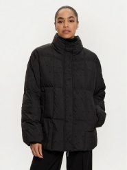 ViCOLO Kurtka puchowa TS0023 Czarny Regular Fit. Czarne kurtki damskie ViCOLO, l, bez wzorów, z puchu, bez kaptura. Za 749.99 zł.