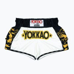 Spodenki treningowe meskie YOKKAO Original Muay Thai. Białe szorty sportowe męskie YOKKAO, m, z materiału, na fitness i siłownię. Za 289.99 zł.