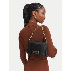 Torebka Elisabetta Franchi. Czarne torebki klasyczne damskie Elisabetta Franchi, bez wzorów, bez dodatków. Za 1,289.00 zł.