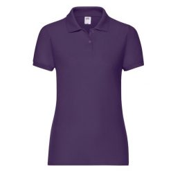 Koszulka Polo Damska. Fioletowe bluzki sportowe damskie Fruit of the Loom, l, bez wzorów, bez ramiączek. Za 66.99 zł.