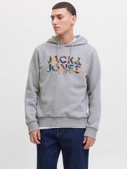 Jack & Jones Bluza "Geplas" w kolorze szarym rozmiar: L. Szare bluzy z kapturem męskie Jack & Jones, l. Za 135.17 zł.
