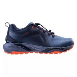 Buty Elbrus Omelio Wp Gr M 92800490733 niebieskie. Niebieskie buty trekkingowe męskie z materiału, bez zapięcia. W wyprzedaży za 495.46 zł.