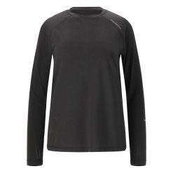 Damska koszulka termoaktywna z długim rękawem Endurance Joan. Czarne bielizna termoaktywna damska Endurance, bez wzorów. Za 185.50 zł.