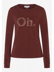 More & More Koszulka w kolorze bordowym rozmiar: 36. Czerwone bluzki damskie MORE & MORE, bez wzorów, bez kołnierzyka, bez ramiączek. Za 85.45 zł.