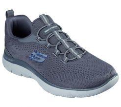 Buty Mężczyzna Skechers Summits Tallo szary. Szare buty wizytowe męskie Skechers, z gumy, bez zapięcia. Za 319.00 zł.