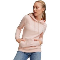 Bluza z kapturem damskie Puma Essentials Plus. Czerwone bluzy sportowe damskie Puma, xs, bez wzorów, z bawełny, bez ramiączek, długie, z kapturem. Za 290.00 zł.