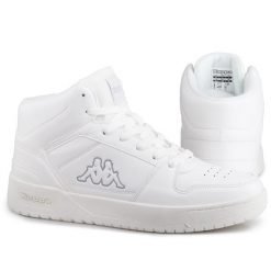Buty męskie sportowe wysokie Kappa CODA MID OC. Białe buty sportowe na co dzień męskie Kappa, z materiału, bez zapięcia. Za 137.00 zł.