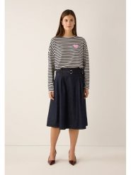 More & More Koszulka w kolorze czarno-kremowym rozmiar: 42. Czarne t-shirty damskie MORE & MORE, bez wzorów, bez kołnierzyka. Za 171.28 zł.