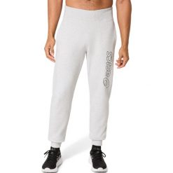 Spodnie do biegania Asics Logo. Szare szorty męskie Asics, bez wzorów, z dresówki. Za 260.00 zł.