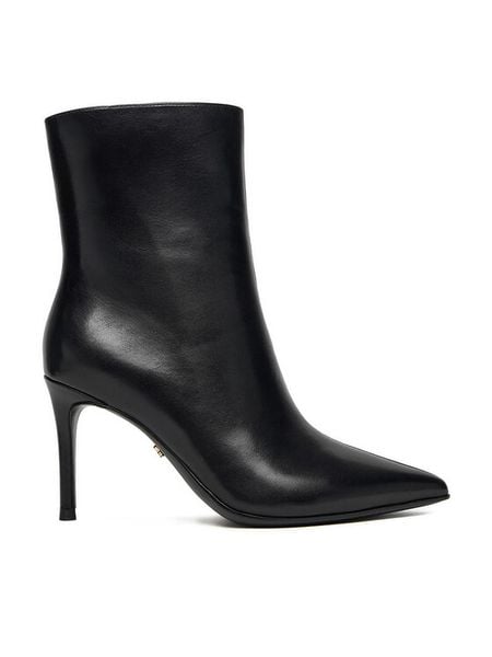 Gino Rossi Botki EO-GLC6306-6320-5 Czarny. Czarne botki damskie Gino Rossi, ze skóry, bez obcasa, na szpilce, bez zapięcia. Za 599.99 zł.