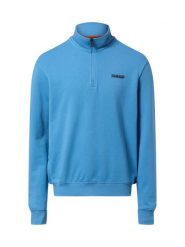 Napapijri Bluza męska - pudełko B-small Mężczyźni Bawełna niebieski jednolity, S. Niebieskie bluzy bez kaptura męskie Napapijri, m, z bawełny. Za 399.95 zł.