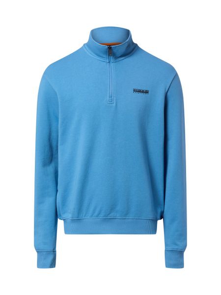 Napapijri Bluza - pudełko B-small Mężczyźni Bawełna niebieski, S. Niebieskie bluzy bez kaptura męskie Napapijri, m, z bawełny. Za 279.95 zł.