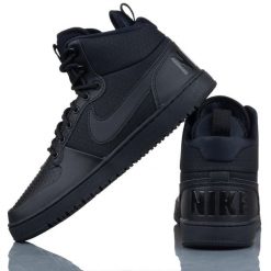 Buty Sportowe Męskie Nike Court Borough Mid Winter. Czarne obuwie do biegania damskie Nike, nike court. Za 391.60 zł.