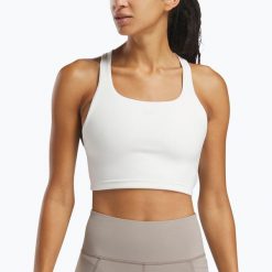 Koszulka Reebok Lux Tank. Białe bluzki damskie REEBOK FITNESS, bez wzorów, bez ramiączek. Za 209.99 zł.