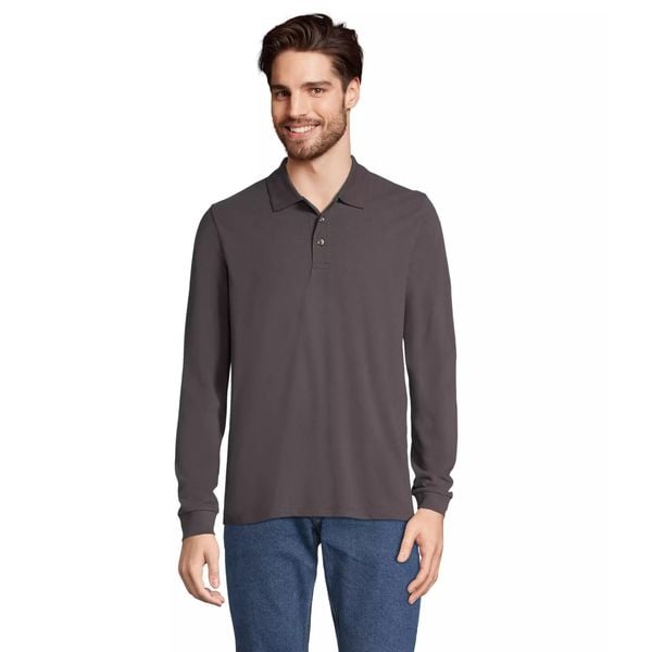 Koszulka polo z długim rękawem Sol's Prime. Szare bluzki damskie SOL'S, s, bez wzorów, eleganckie, bez kołnierzyka, bez ramiączek. Za 134.00 zł.