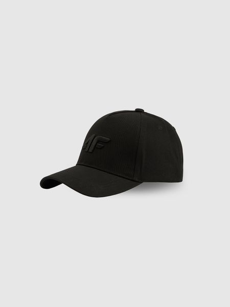 4F Czapka z daszkiem strapback damska - czarna XS/S (56cm). Czarne czapki z daszkiem damskie 4f, bez wzorów, z bawełny. Za 59.99 zł.
