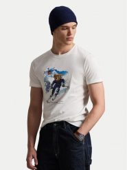 Polo Ralph Lauren T-Shirt 710P07343001 Biały Regular Fit. Białe koszulki polo męskie Polo Ralph Lauren, l, bez wzorów, z bawełny, bez ramiączek. Za 639.99 zł.