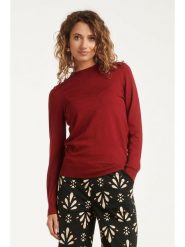 Smashed Lemon Sweter w kolorze bordowym rozmiar: M. Czerwone golfy damskie Smashed Lemon, m, z aplikacjami, bez ramiączek. Za 104.99 zł.