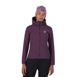 Damska kurtka z kapturem Rossignol Opside. Czerwone kurtki damskie Rossignol, s, bez wzorów, z materiału, z kapturem, narciarskie, primaloft. Za 859.99 zł.