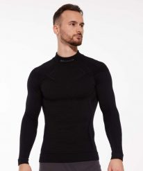 Bluza męska wełniana Brubeck EXTREME MERINO. Czarne bluzy bez kaptura męskie Brubeck, m, z dzianiny. Za 379.00 zł.
