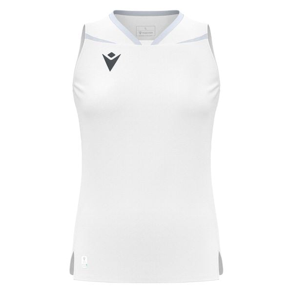 Damski tank top Macron Lily. Białe topy damskie Macron, bez wzorów, bez kołnierzyka. Za 246.50 zł.