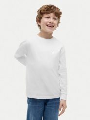Tommy Hilfiger Bluzka Essential KB0KB09846 Biały Regular Fit. Białe t-shirty chłopięce Tommy Hilfiger, bez wzorów, z bawełny, bez ramiączek. Za 129.99 zł.