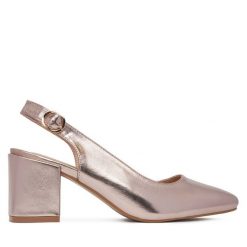 Sandały Clara Barson. Żółte sandały damskie Clara Barson, bez wzorów, bez obcasa, na słupku. Za 129.99 zł.