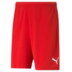 Szorty Puma teamRISE. Białe szorty męskie Puma, z materiału, bez kołnierzyka. Za 134.50 zł.