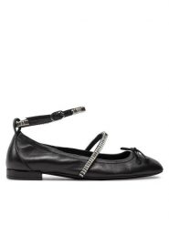 Stuart Weitzman Baleriny Stefannie Balet Flat SI443 Czarny. Czarne baleriny damskie Stuart Weitzman, bez wzorów, ze skóry, bez obcasa. Za 1,699.00 zł.