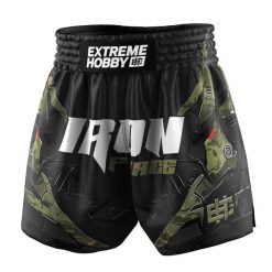Spodenki Muay Thai męskie EXTREME HOBBY NEO. Brązowe szorty męskie EXTREME HOBBY, z poliesteru, bez kołnierzyka. Za 209.00 zł.