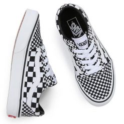 Buty trampki sportowe Vans VN0A5KR6BBR1. Białe trampki i tenisówki męskie Vans, bez wzorów, bez zapięcia. Za 199.00 zł.