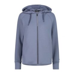 Damska bluza z kapturem z jerseyu CMP. Czarne bluzy sportowe damskie CMP, bez wzorów, z jersey, bez ramiączek, z kapturem. Za 380.35 zł.
