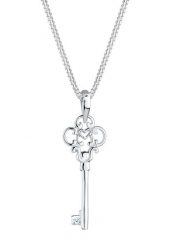 Elli DIAMONDS Naszyjnik krótki z diamentami Srebro 925 Sterling Damski Naszyjnik dla kobiet z kluczem z diamentem (0.003 ct) Naszyjniki 1 ct. Białe naszyjniki damskie Elli DIAMONDS, srebrne. Za 473.99 zł.